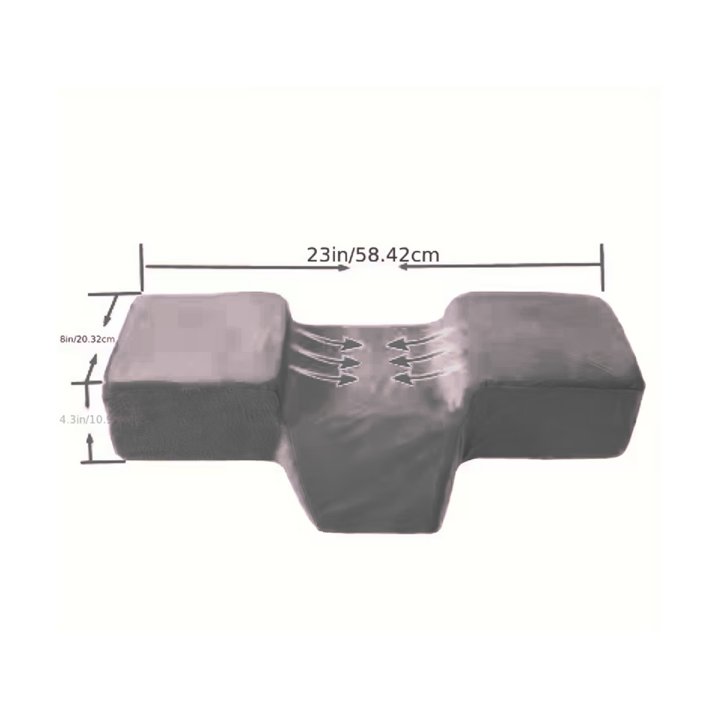 Eyelash extension pillow with neck rest