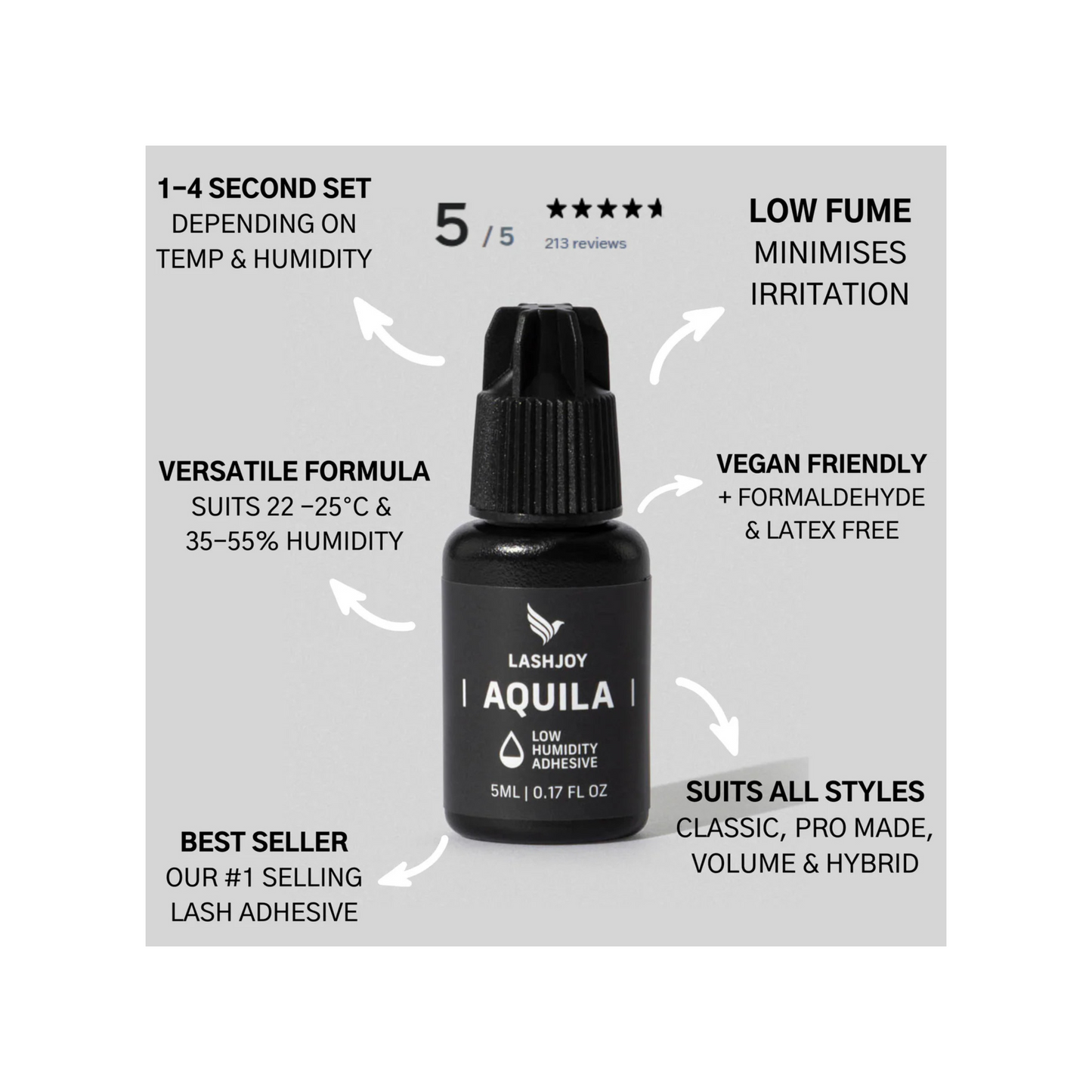 LashJoy - Aquila Low Humidity Eyelash Extension Glue