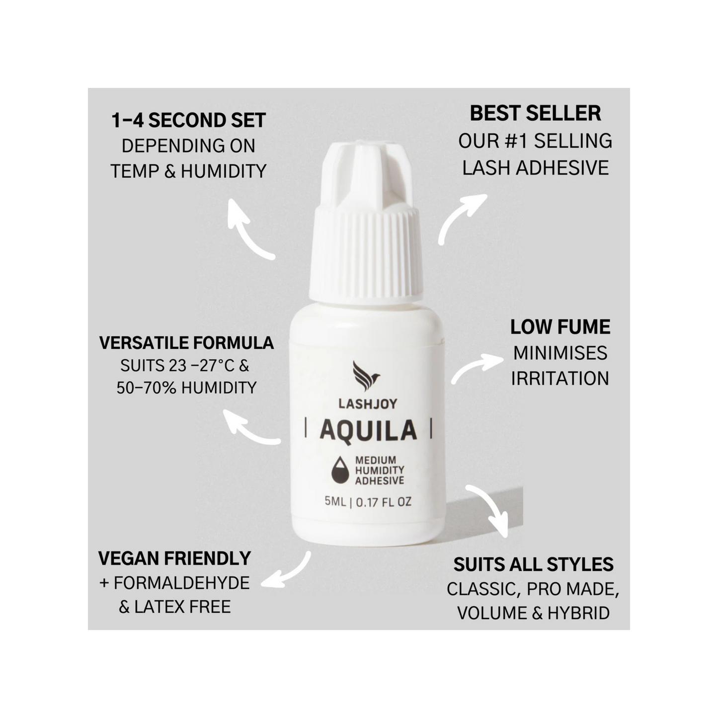 LashJoy - Aquila Medium Humidity Eyelash Extension Glue