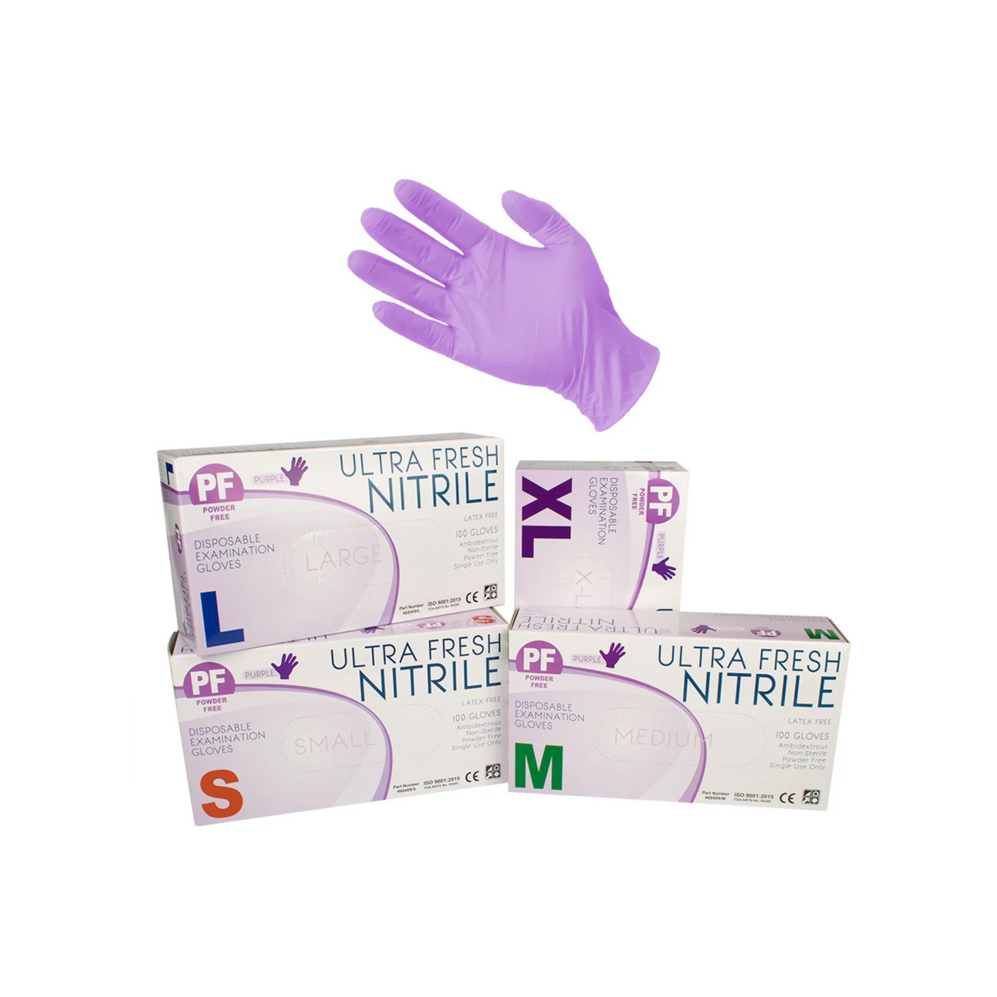 Purple Nitrile Powder Free Disposable Gloves 100 pack