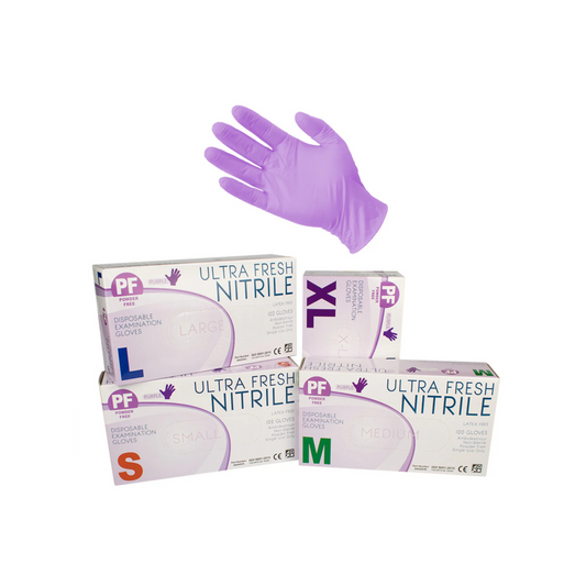 Purple Nitrile Powder Free Disposable Gloves 100 pack