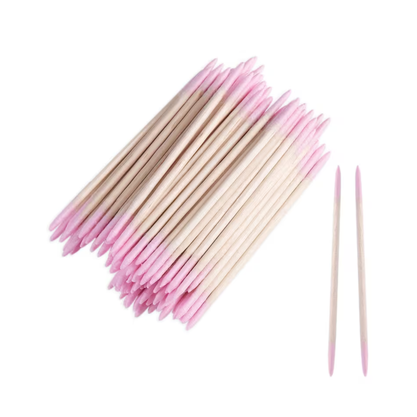 Pink mini cotton tips - 100 pack